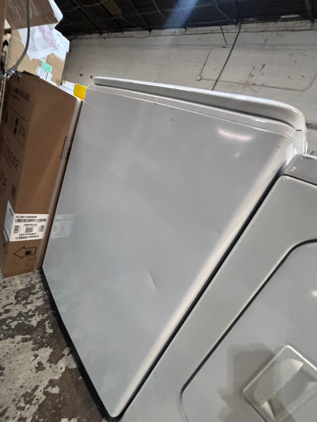 >*samsung extra Large capacity white color Top load washer Drum stainless steel used,refurbished #SWQR57B