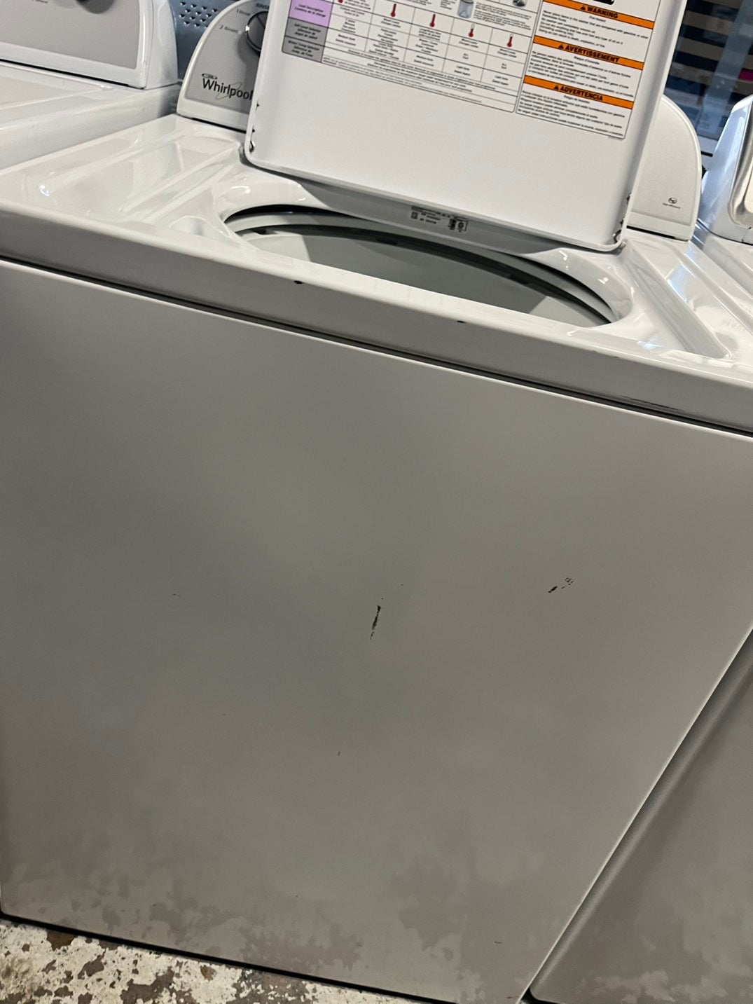 Whirlpool Top load washing machine w agitator 27" used-Refurbished #WHPT26B