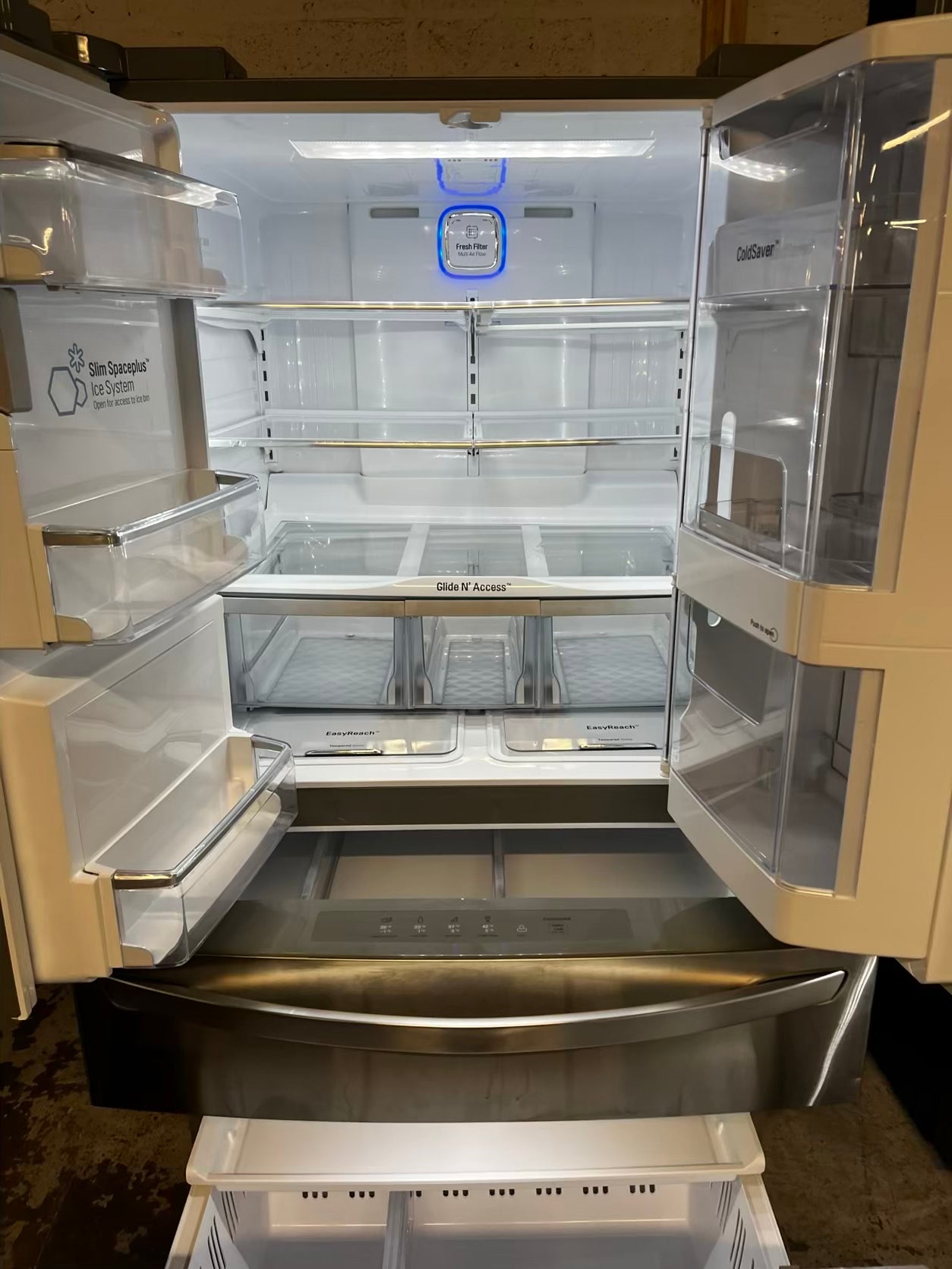 🎄Holiday Sale 🎁Used | Refurbished LG 36” French door refrigerator stainless steel *NO ice maker or water dispenser r- stock number #RF222941B