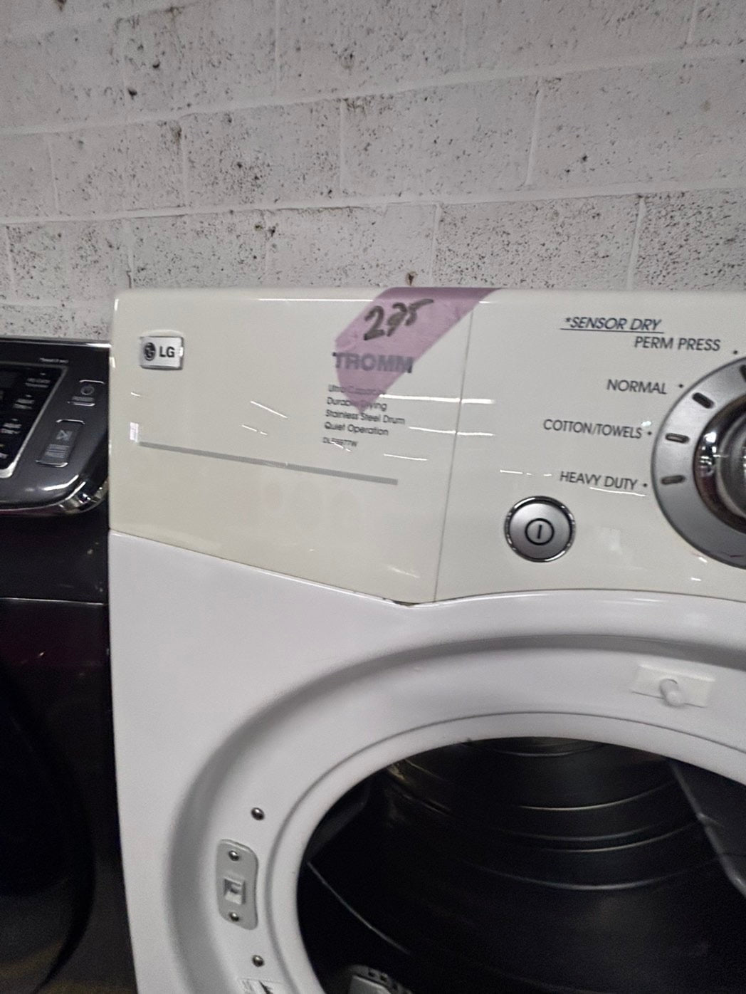 >*LG washer & dryer set electric 220v front load stackable or side by side - sensor dry in white #WDAZ6BSET