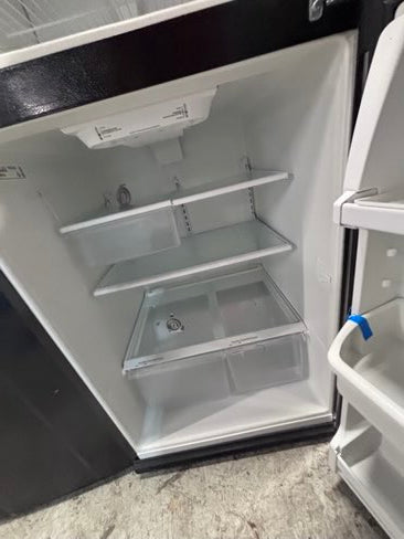 }sale🔥Whirlpool 30”18cu.ft -top freezer refrigerator steel color working 💯 with warranty -used refurbished 30” #TFW99PB