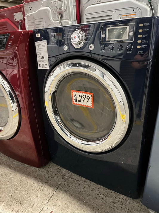 LG TROMM front load stackable electric 220v dryer in navy blue  27" #ED299TB