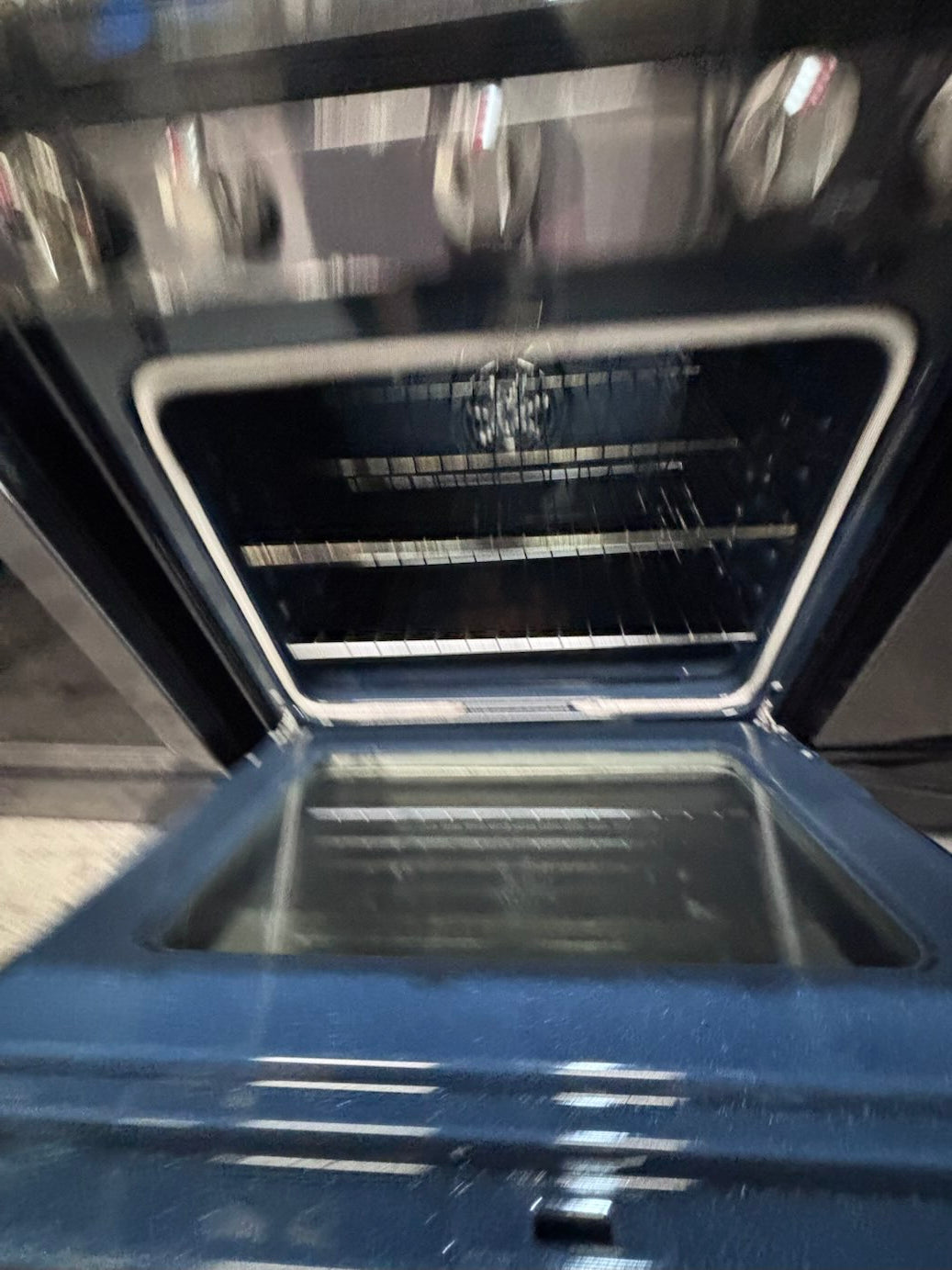 }sale🎈🔥samsung Gas range 5 burner convection oven bake ,broil Hi/Lo self clean in black stainless steel working 💯 with warranty ,used-Refurbished 30” #SB2006B