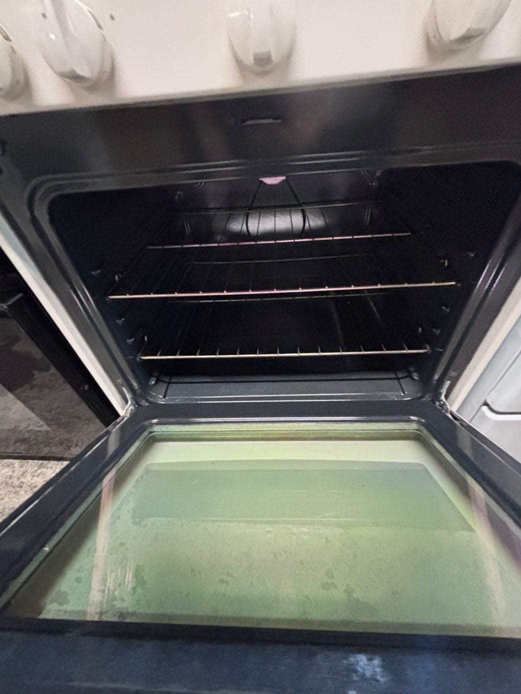 >*July 4th SALE🔥Kenmore Gas range 5 burner bake broil Hi/Lo self clean in off white used-Refurbished 30” #FG66J2B