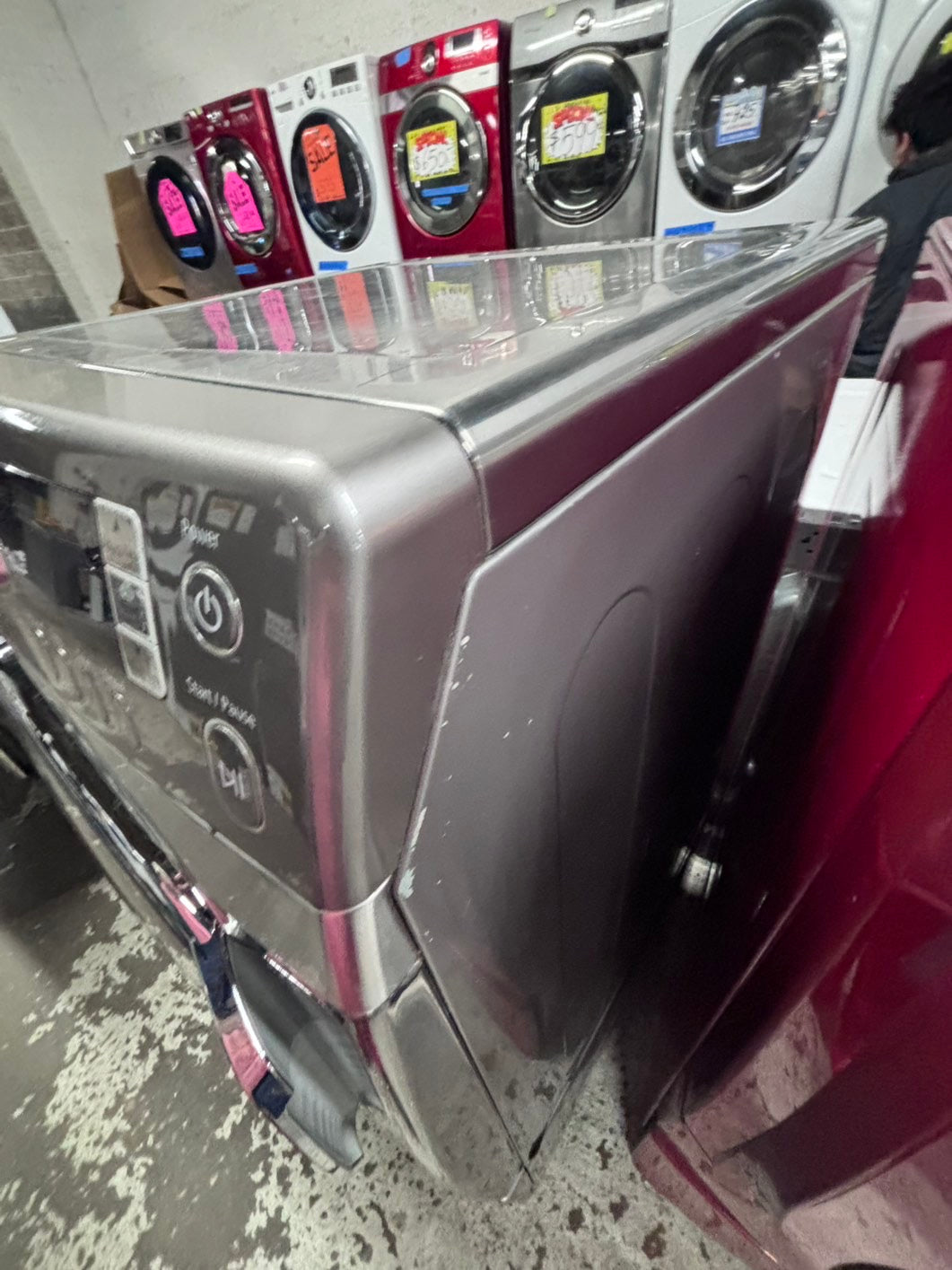 Special🔥Samsung GAS Dryer front load w/pedestal extra storage 27" in  used -Refurbished.  #GDSD3JL