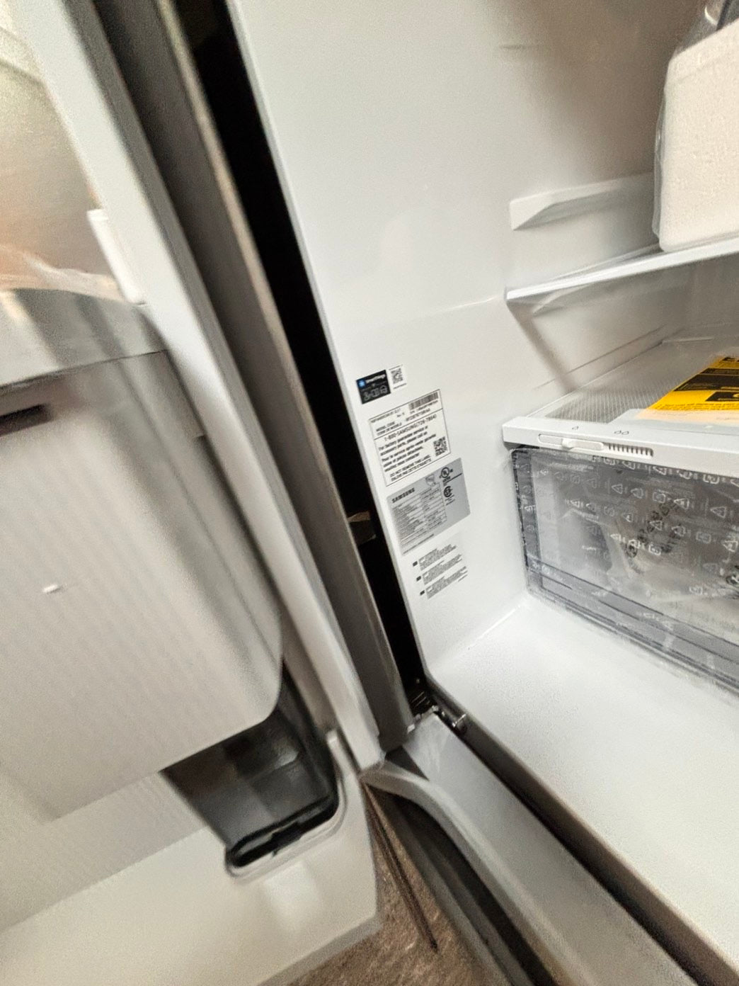 >New open box 📦 samsung 4-doors Counter Depth French Door Refrigerator 22cu.ft in Stainless Steel  #RFSGG1B 36” in