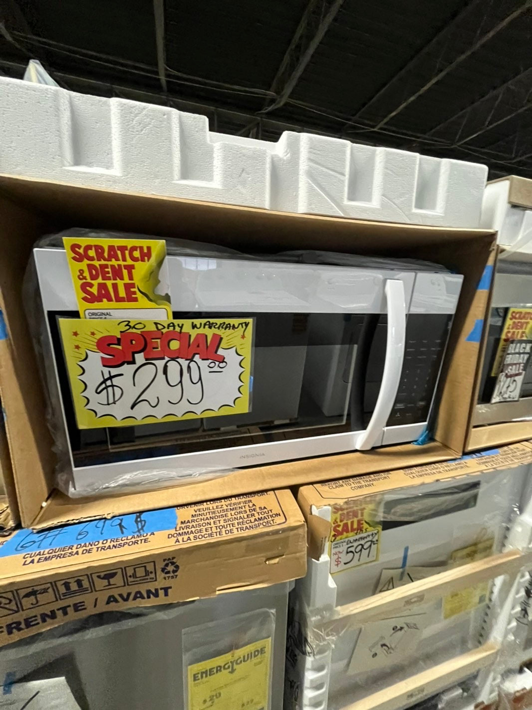 🎁🎄Holiday Sale‼️Open box 📦 New  Insignia™ - 1.7 Cu. Ft. Over-the-Range Microwave with 2-Stage Cooking - White #MCIG41B