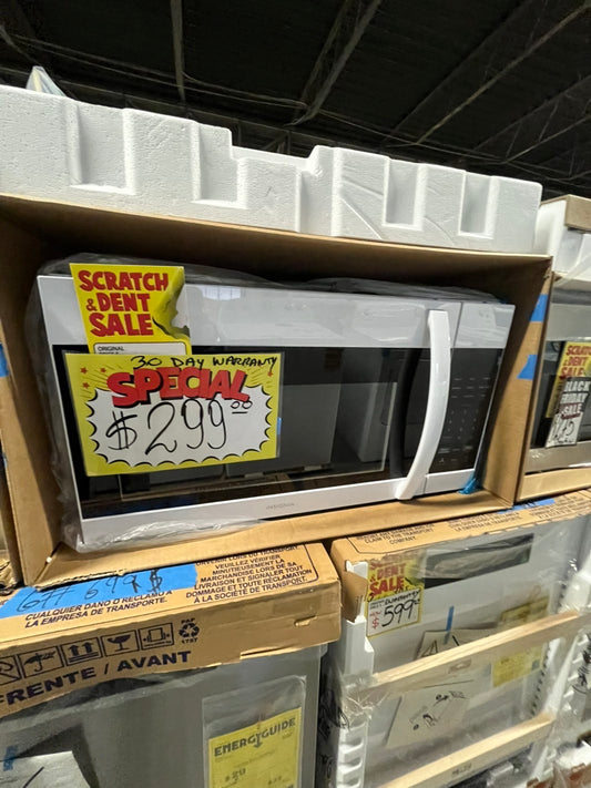 🎁🎄Holiday Sale‼️Open box 📦 New  Insignia™ - 1.7 Cu. Ft. Over-the-Range Microwave with 2-Stage Cooking - White #MCIG41B