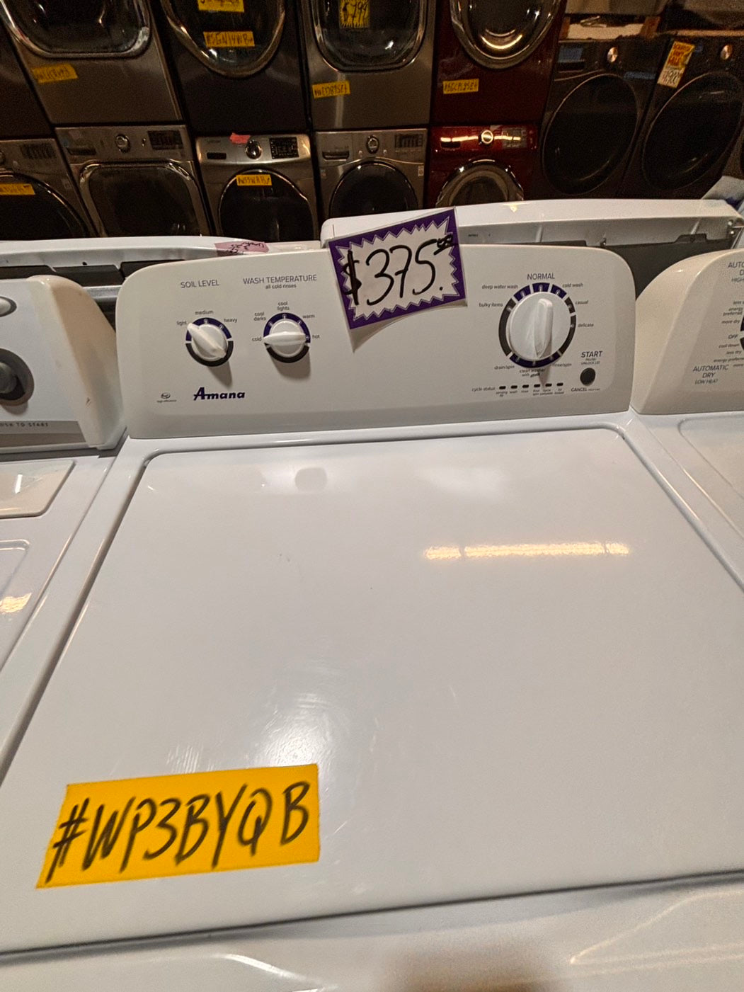 >*sale🔥Amana large capacity top load washer stainless steel drum & electric dryer 220v  set top load side by side #TAA2T1B