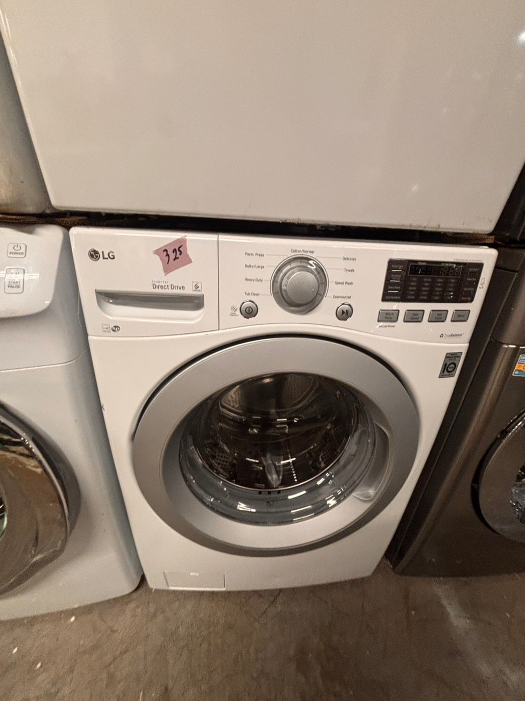 >* special🎉LG washer & dryer set electric 220v front load stackable or side by side - sensor dry in white  #WQ115SET