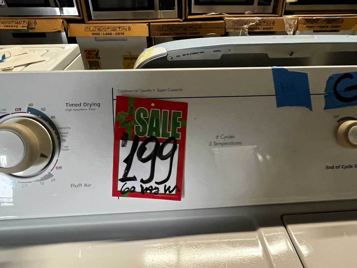 🎁Holiday Sale 🎄Whirlpool gas dryer side by side large capacity in white 29” #GD396T1B