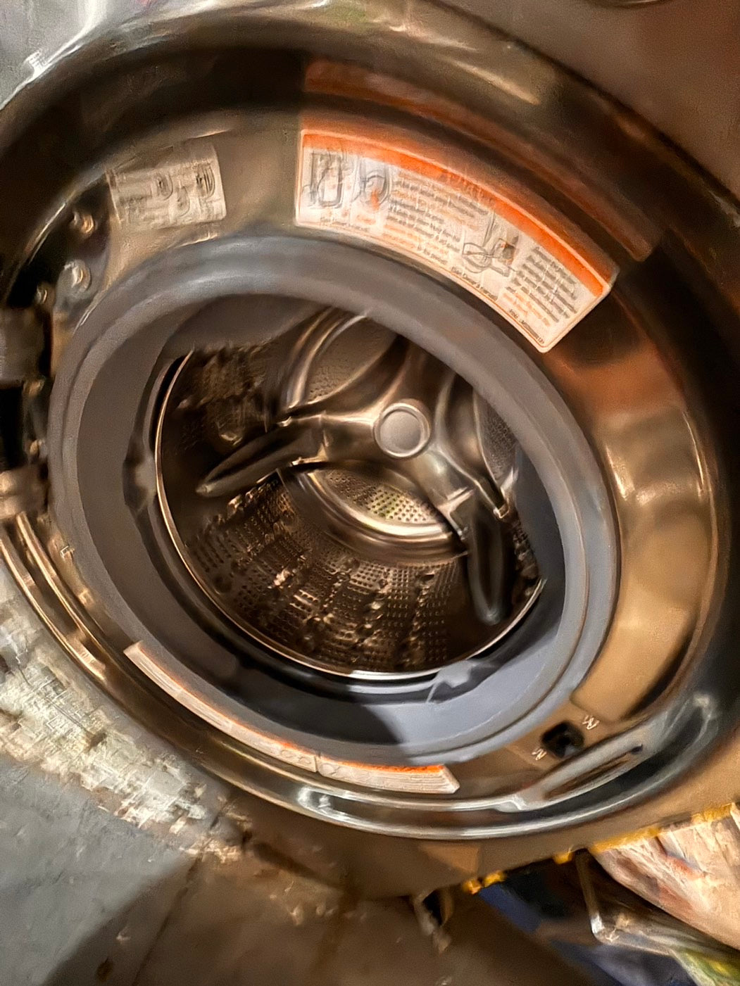 >*special🌟🔥 Used-great conditions refurbished LG steam washer 4.5cu ft & electric steam dryer 7.5 cu ft large capacity set electric 220v front load stackable or side by side - sensor dry He in silver-gray   #WDLGP1SET