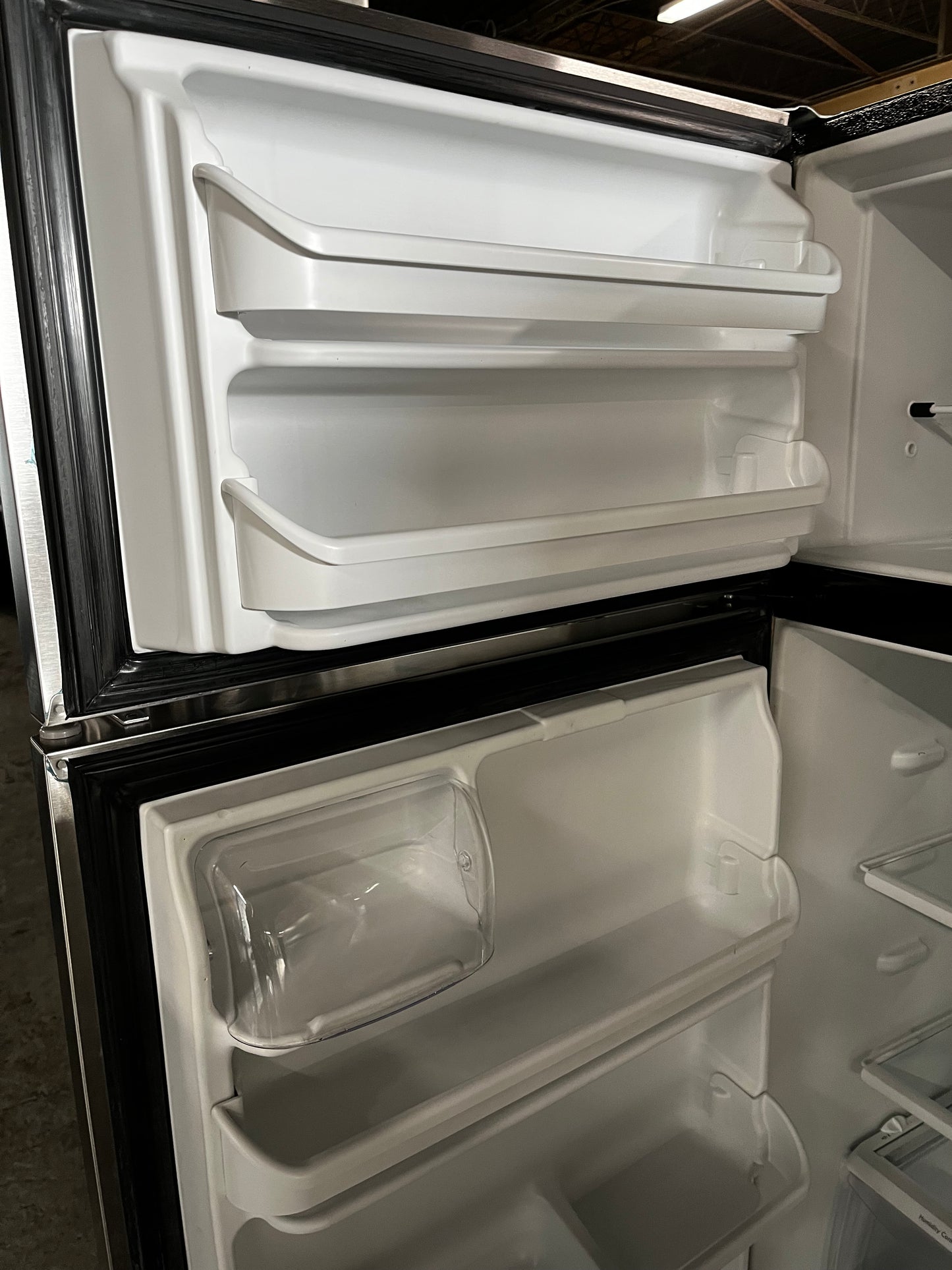 Kenmore top freezer refrigerator stainless steel  used refurbished 30” #RF7431B