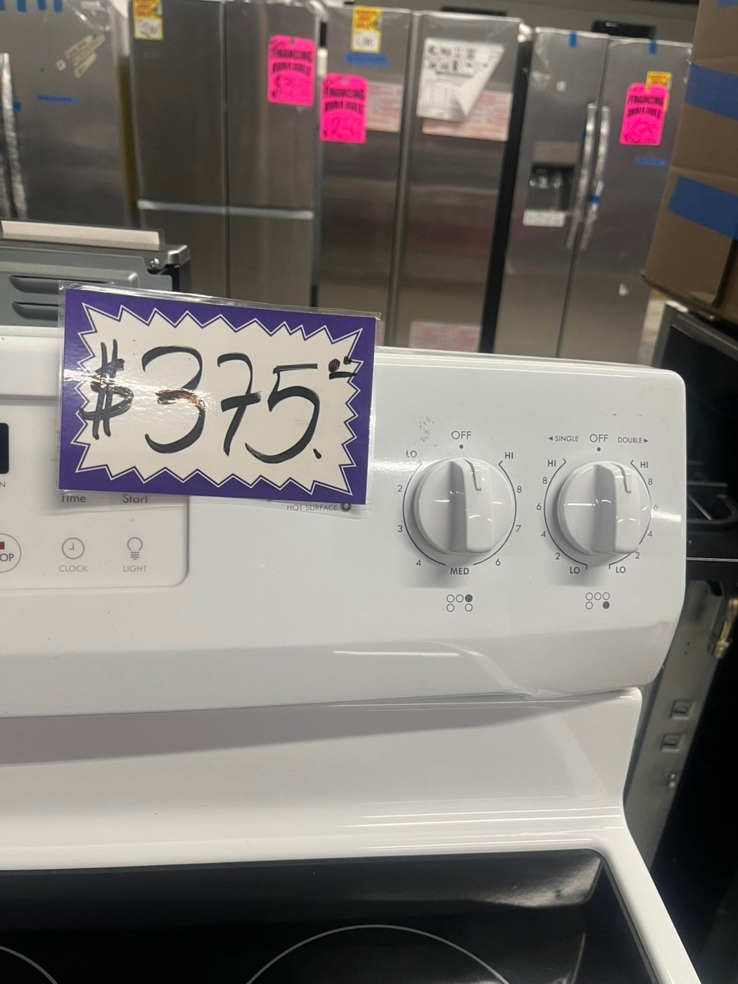 =Kenmore Convection oven Glass Top electric stove white bake broil 5 burner Self clean 30” white Refurbished #ELRA47B
