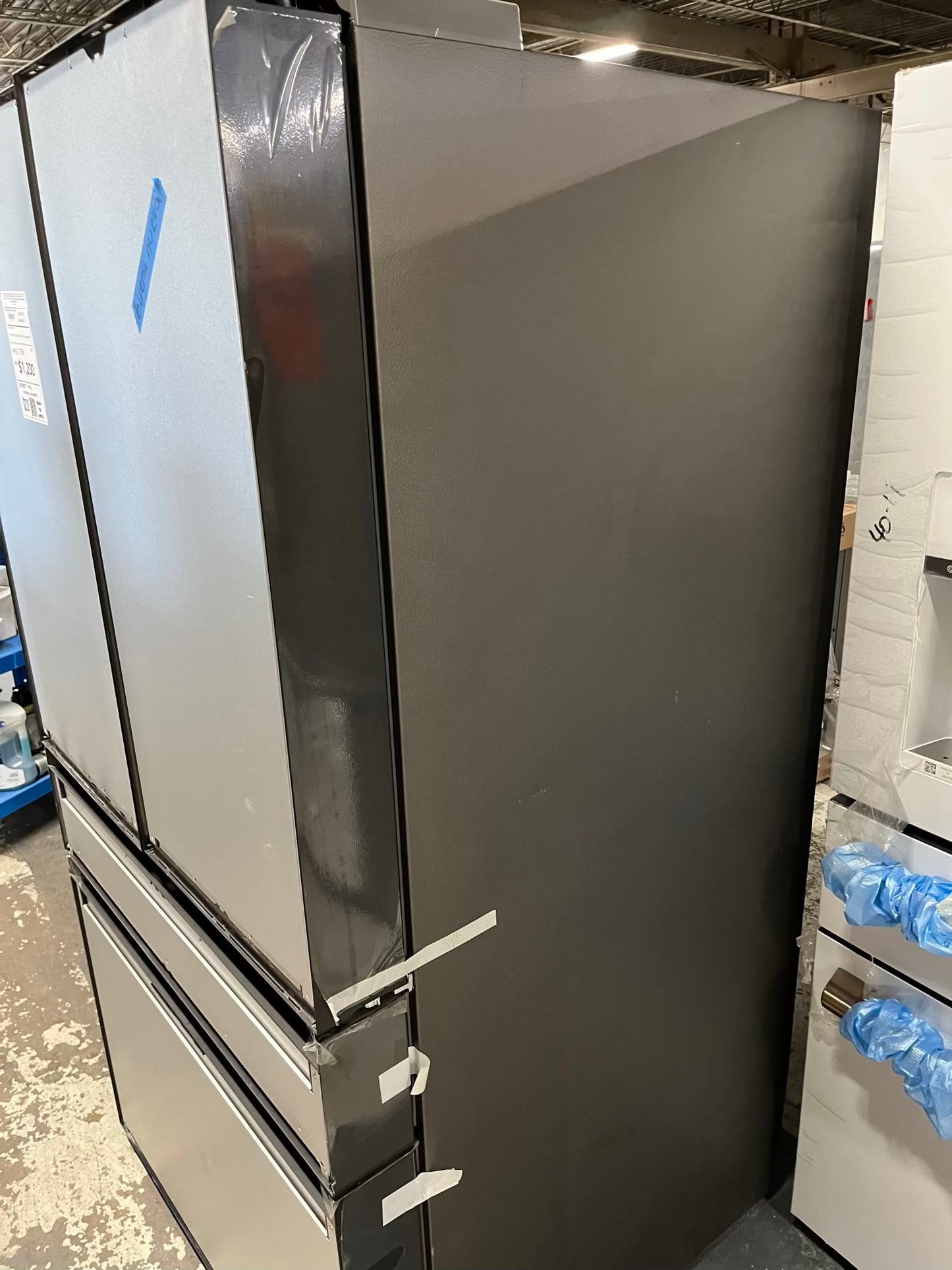 Open Box 📦 | Scratch & dent - Samsung 36 Inch panel ready Smart 4-Door French Door Refrigerator 29 cu. ft. Beverage Center, FlexZone™ Drawer, Dual Auto Ice Maker, Twin Cooling Plus, Wi-FI Enabled, ENERGY STAR® #RF841YB
