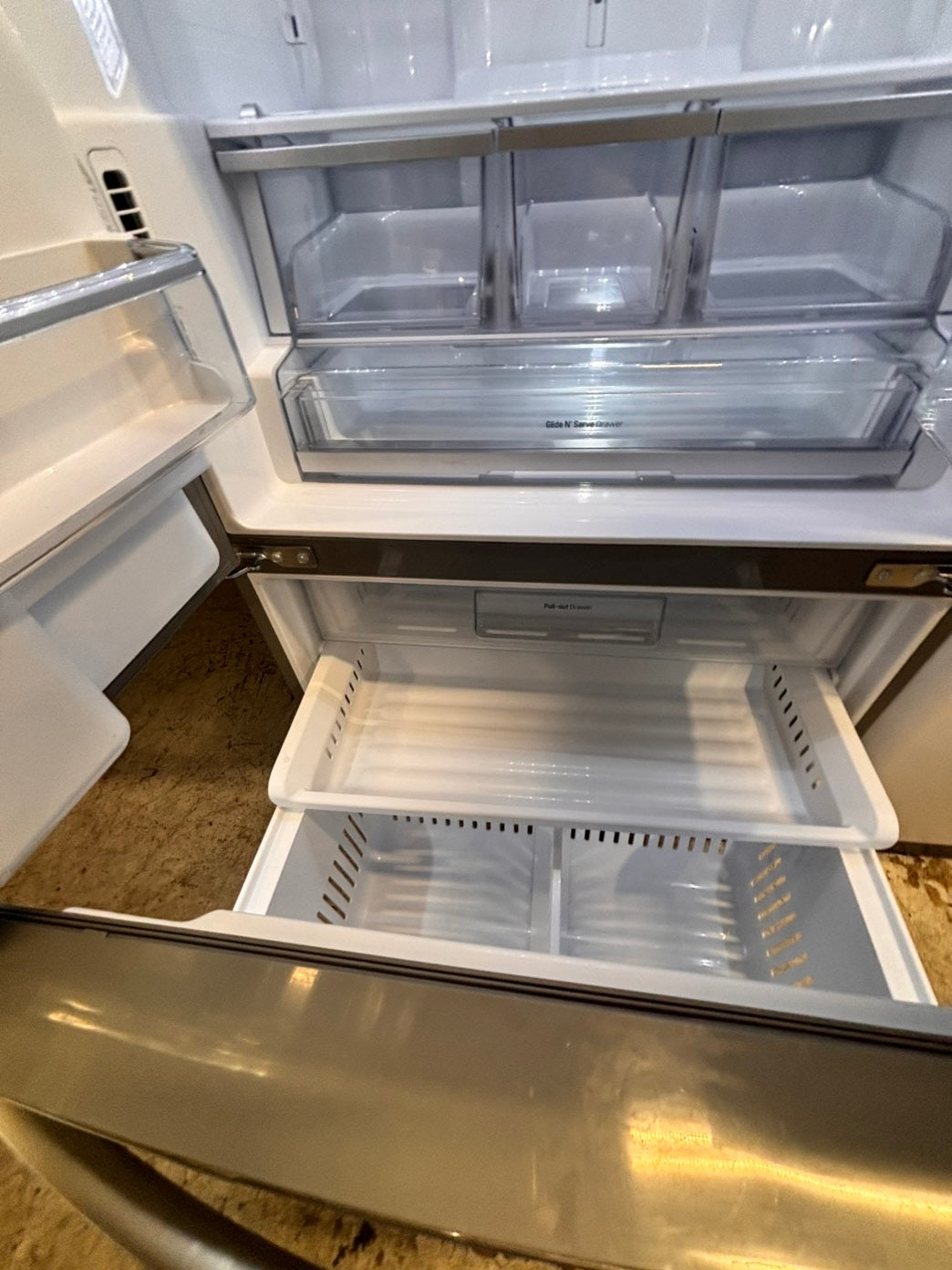 >LG French door Refrigerator counter depth stainless steel w/ ice water dispenser 36" #RTWT24B