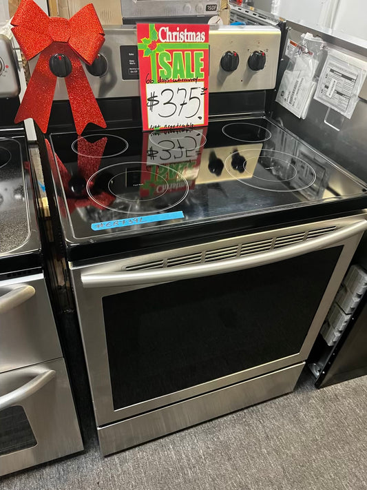 🎁Holiday Sale 🎄 Samsung electric 220v glass top range 5 burner Refurbished bake Broil self clean stainless steel 30" #ER739L