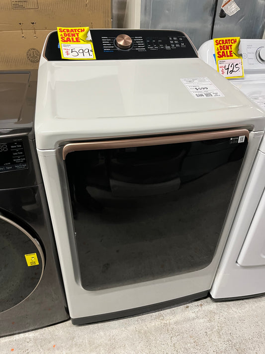 Open Box - Scratch & Dent Samsung - 7.4 Cu. Ft. Smart Electric Dryer with Steam and Sensor Dry - Ivory #ED485VB