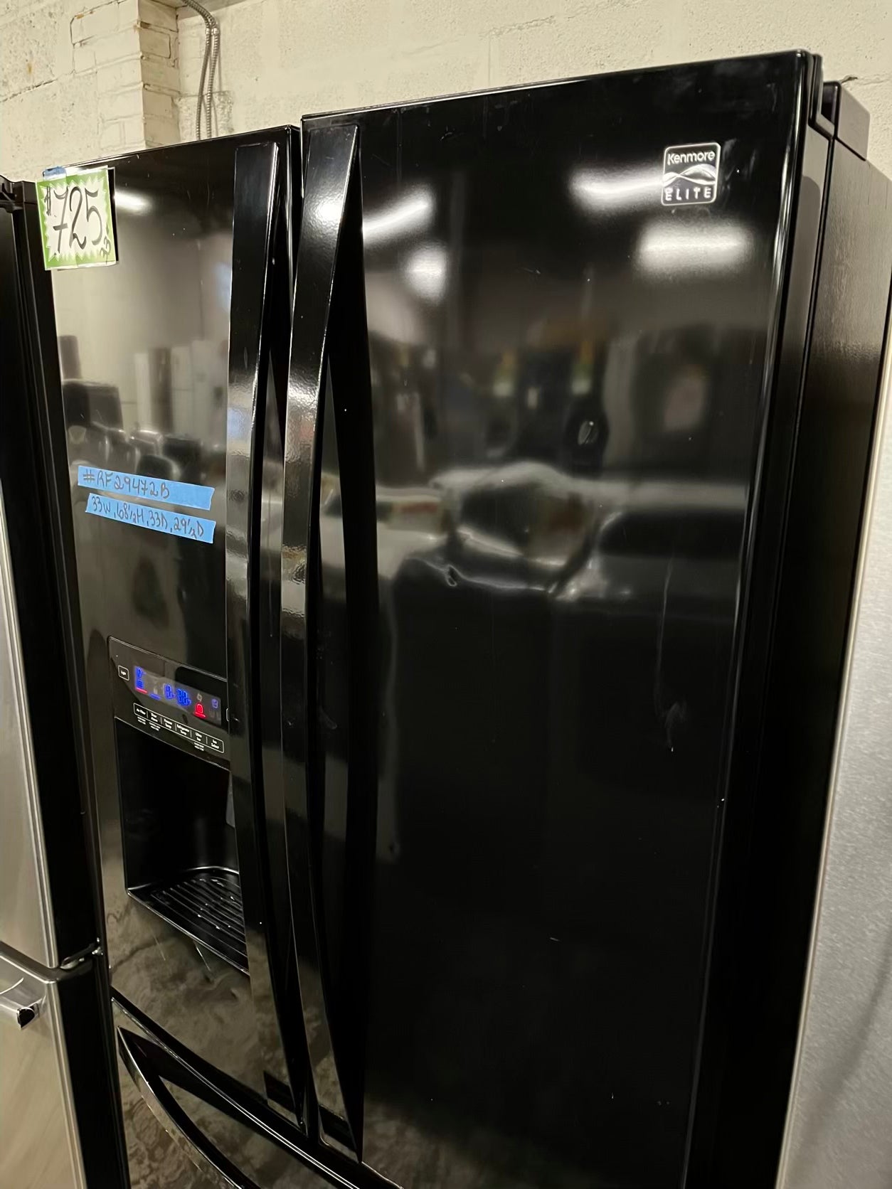 Used | Refurbished Kenmore 33” French door refrigerator w/ice & water dispenser - stock number #RF29472B
