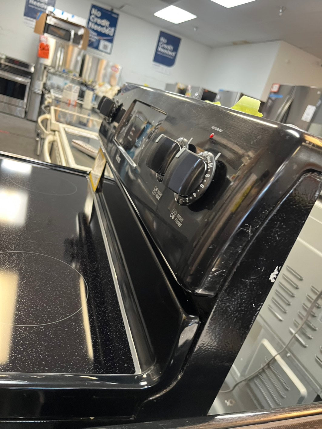 Kenmore glass top electric range 220v 5 burner black broil bake self clean Refurbished 30" #TT123L