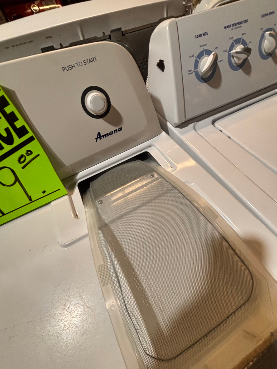 >*sale🔥Amana large capacity top load washer stainless steel drum & electric dryer 220v  set top load side by side #TAA2T1B