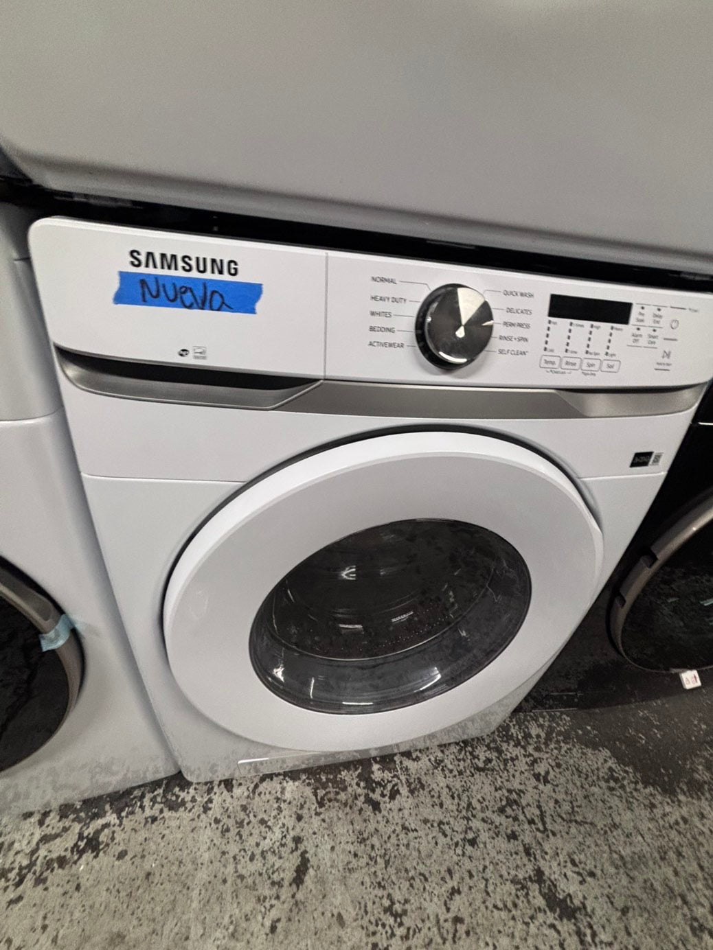 >>Open Box 📦 Scratch & Dent Samsung white front load washer & dryer electric set side by side or stackable #NSSWD13B