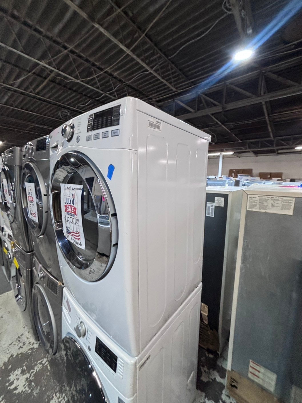 >*early July 4th special 🇺🇸kenmore washer & LG dryer mix & match set electric 220v front load stackable or side by side - sensor dry in white color #WH4YSET
