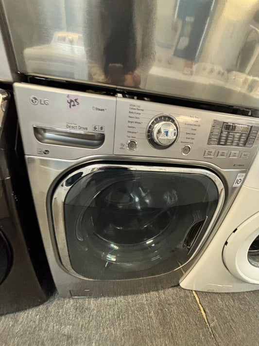 🎁Holiday Sale 🎄 GAS Mix & Match LG washer & dryer set front load stackable stainless steel 27”in Refurbished-used #EDG414L