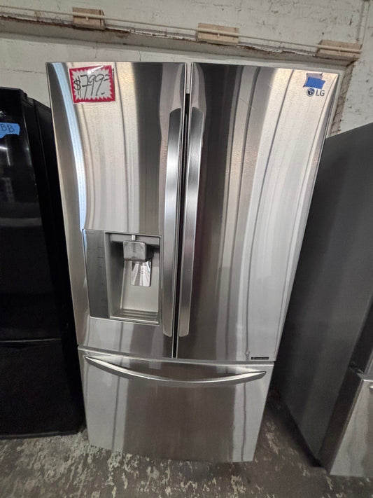 >LG French door Refrigerator counter depth stainless steel w/ ice water dispenser 36" #ARF31B