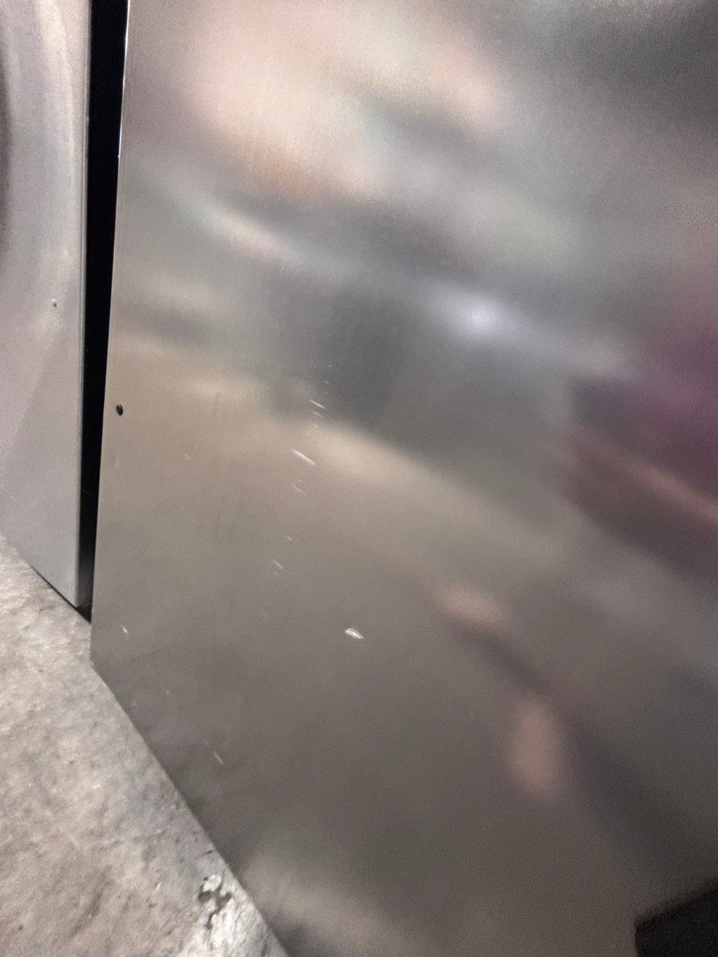 >*GE top freezer refrigerator with ice maker inside stainless steel used-refurbished 30" #RFC11YB