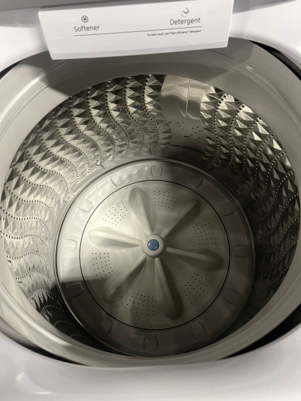 *Open box 📦 New S/d Samsung 4.5 cu. ft. Top Load Washer with Vibration Reduction Technology white 27” #SAM23B