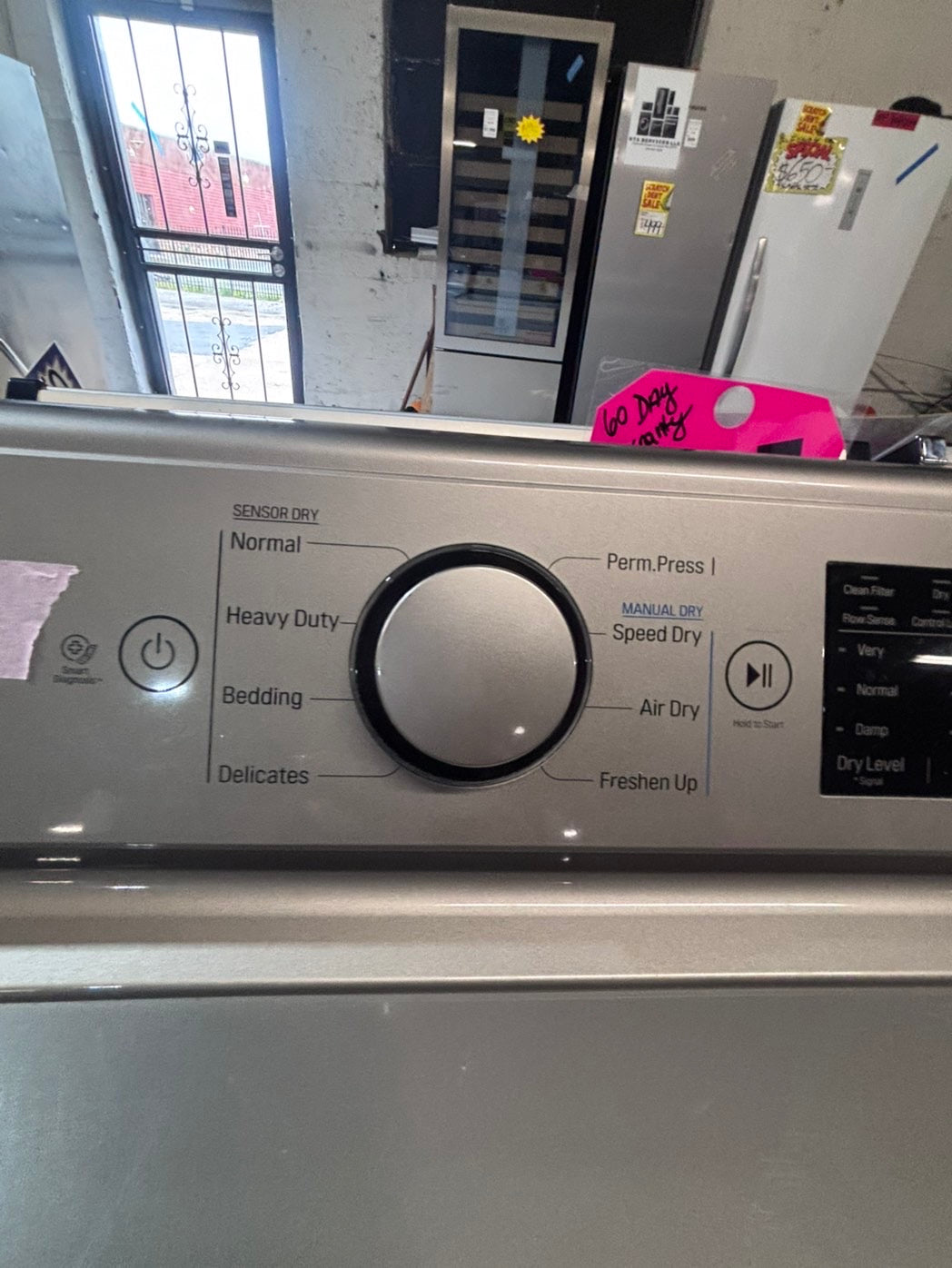>> LG gray top top load washer large capacity & dryer set electric 220v side x side top load stainless steel drum gray color used-refurbished #WTL1TYB