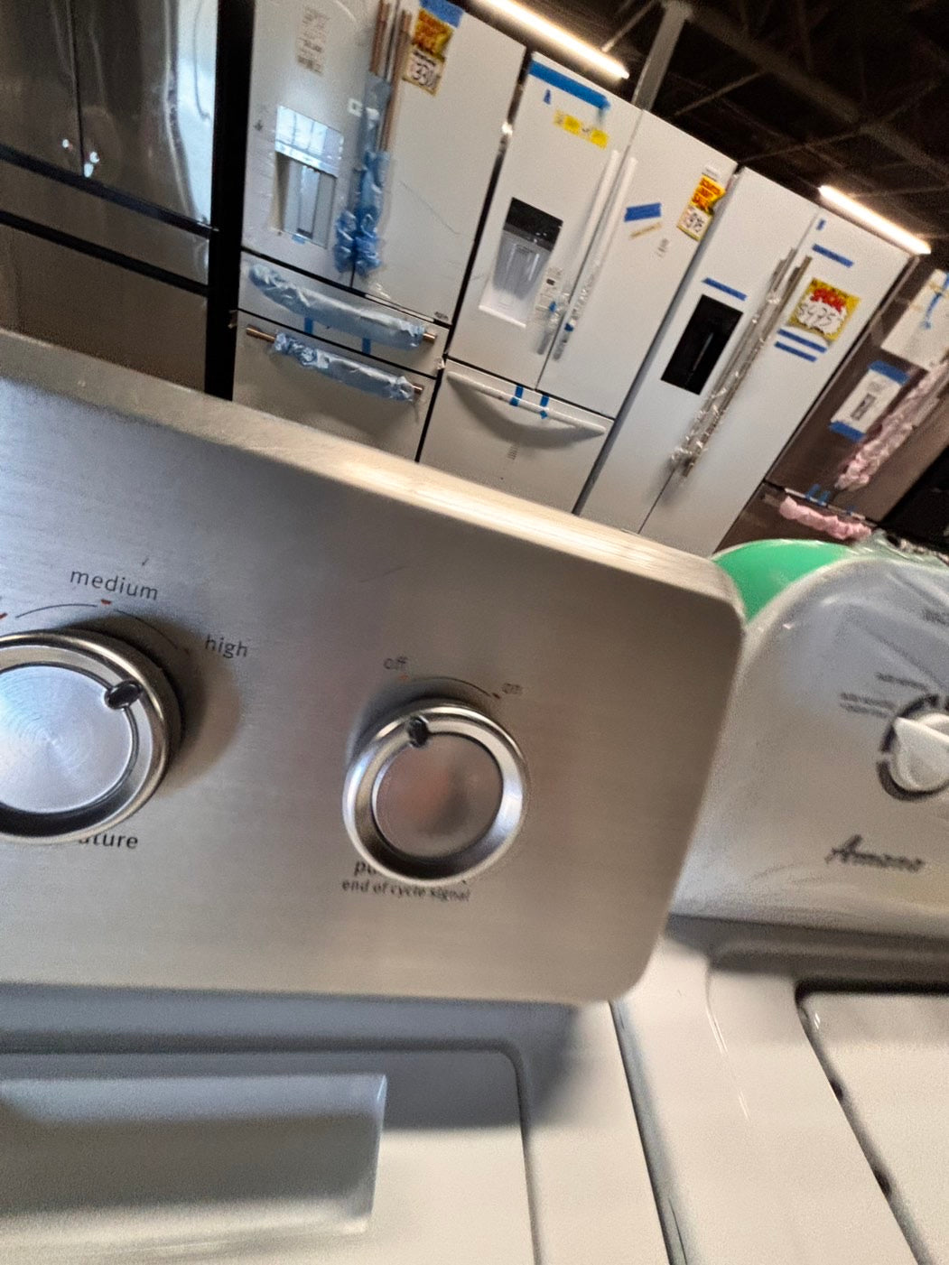 >maytag top load dryer side by side electric 220v large capacity & top load washing machine stainless steel drum with agitator used-Refurbished
#ASD56GBSET