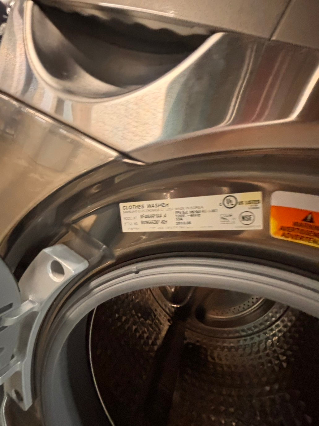 SALE🔥SAMSUNG front load washer large capacity - in gray #WGS4TB