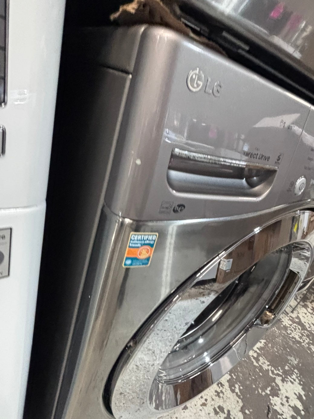 >*early July 4th special 🇺🇸LG washer & dryer set electric 220v front load stackable or side by side - sensor dry in gray  #WEDS22BSET