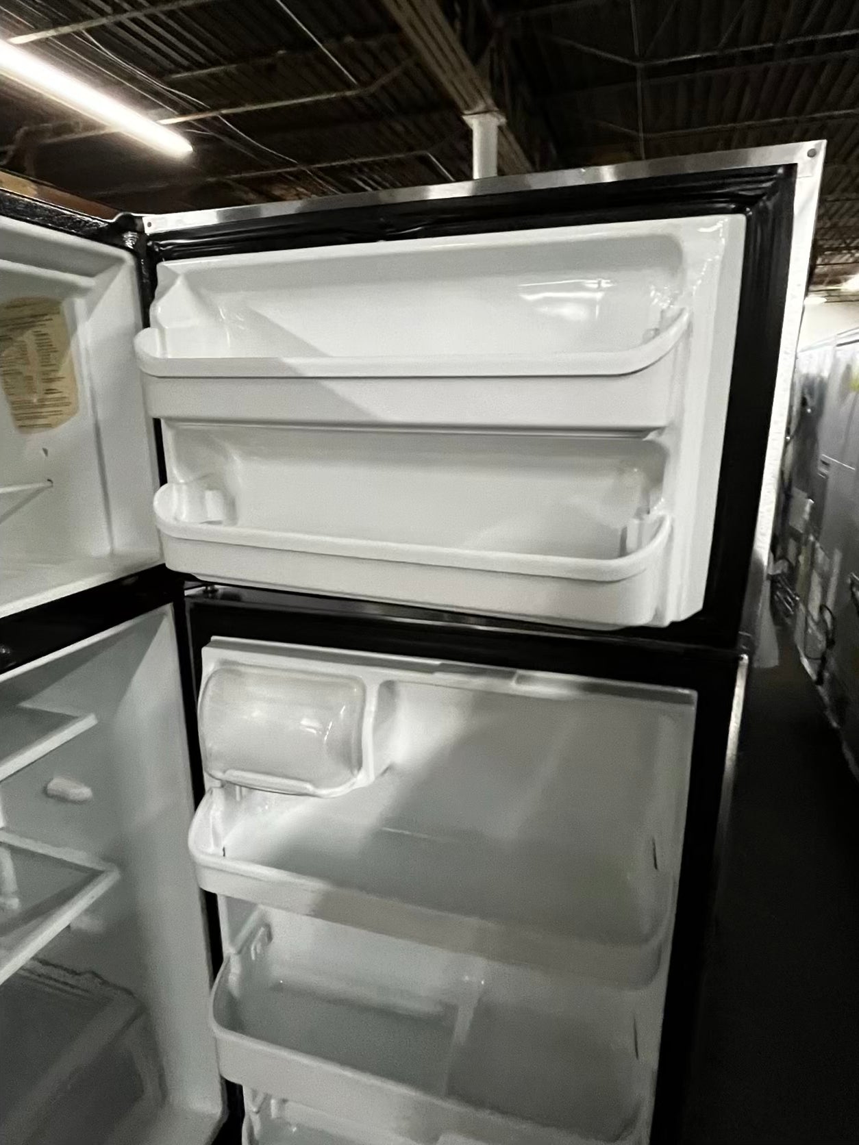 Frigidaire top freezer refrigerator stainless steel  used refurbished 30” #RF535942B
