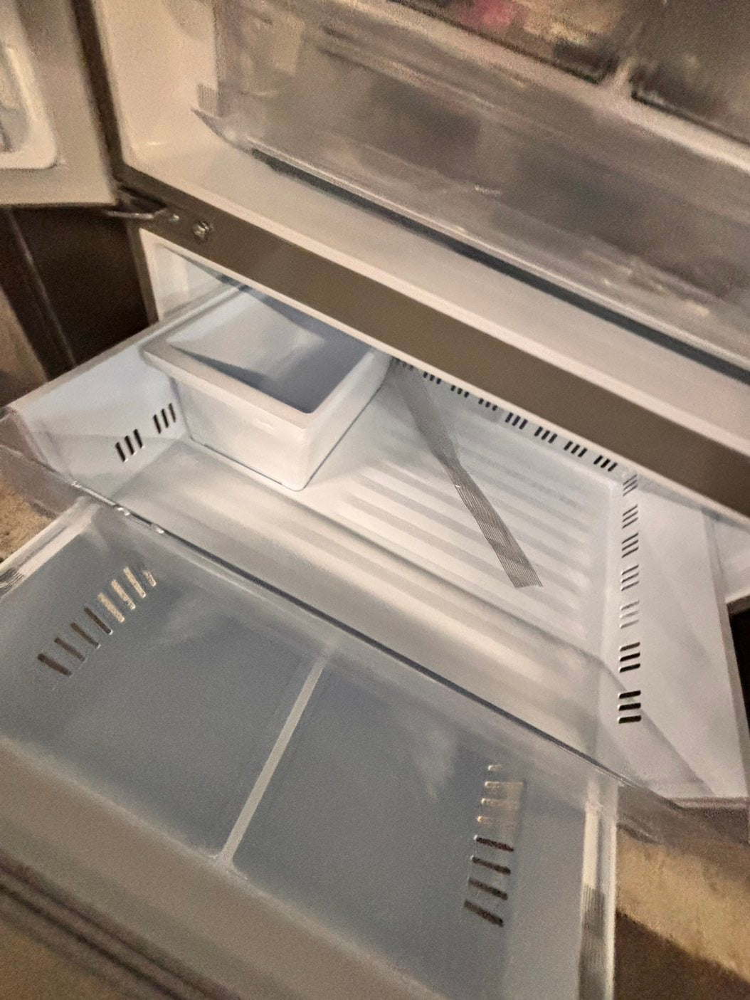 >special🎈LG New open box 📦 Refrigerator with ice maker & water dispenser - Stainless Steel #RFLG14DB