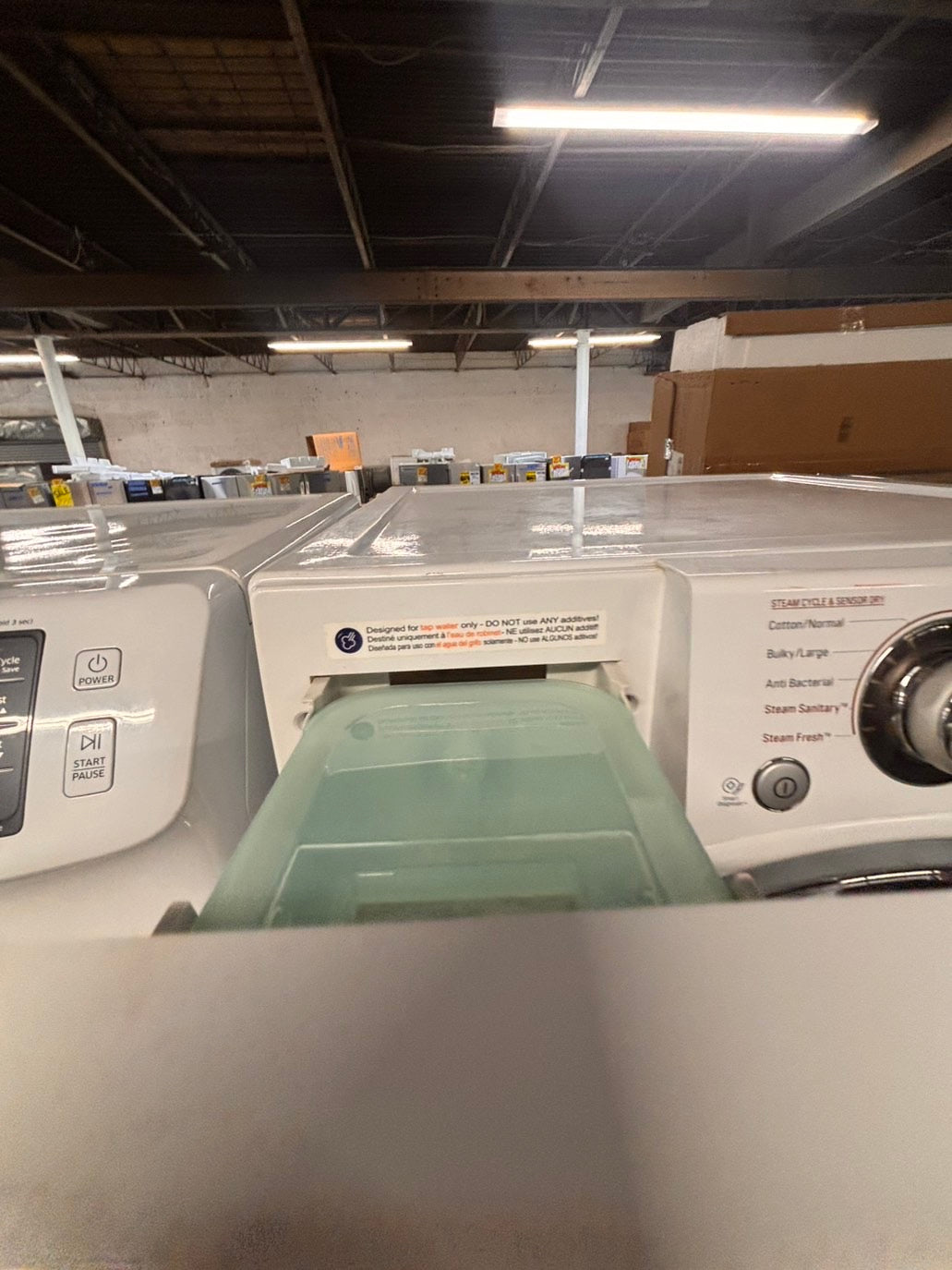>* special🎉LG washer & dryer set electric 220v front load stackable or side by side - sensor dry in white  #WQ115SET