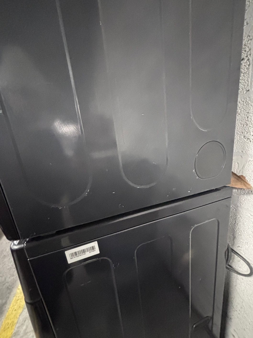 >💥LG washer 4.0 cu ft & dryer 7.5 cu ft set electric 220v front load stackable or side by side - sensor dry He in gray used-refurbished #WDHL44B