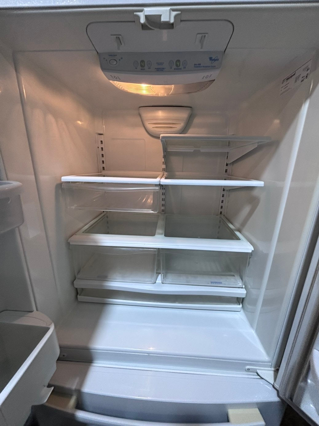 >* special🔥used-Refurbished Whirlpool white 36”w x69h x 29.1/5 depth refrigerator w/ice maker inside 36 “ #FDW4U3B