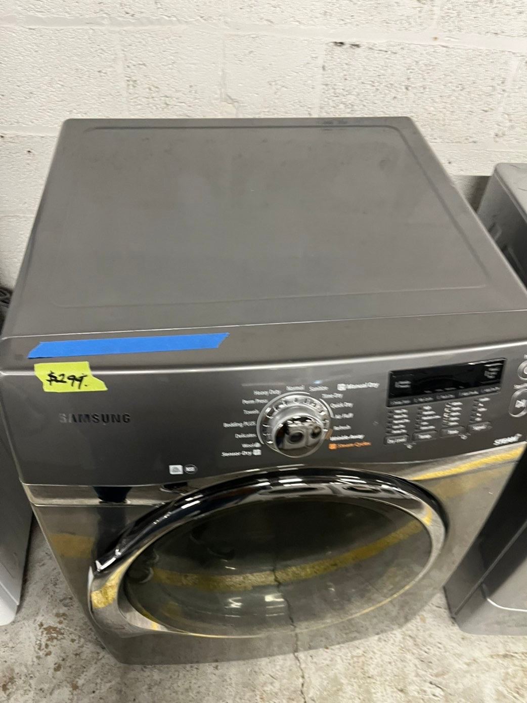 - 📢black Friday sale 🦃 Samsung Sensor dry steam electric 220v dryer front load stainless steel drum 7.5cu.ft. large capacity  27" silver #EDL21MB