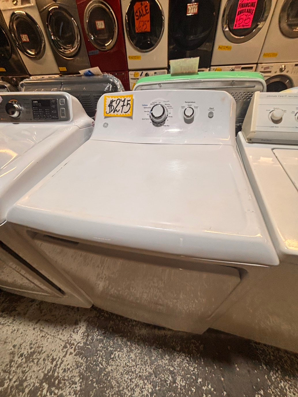 >*GE side x side extra large capacity electric 220v dryer   27” used -Refurbished #EDG95B