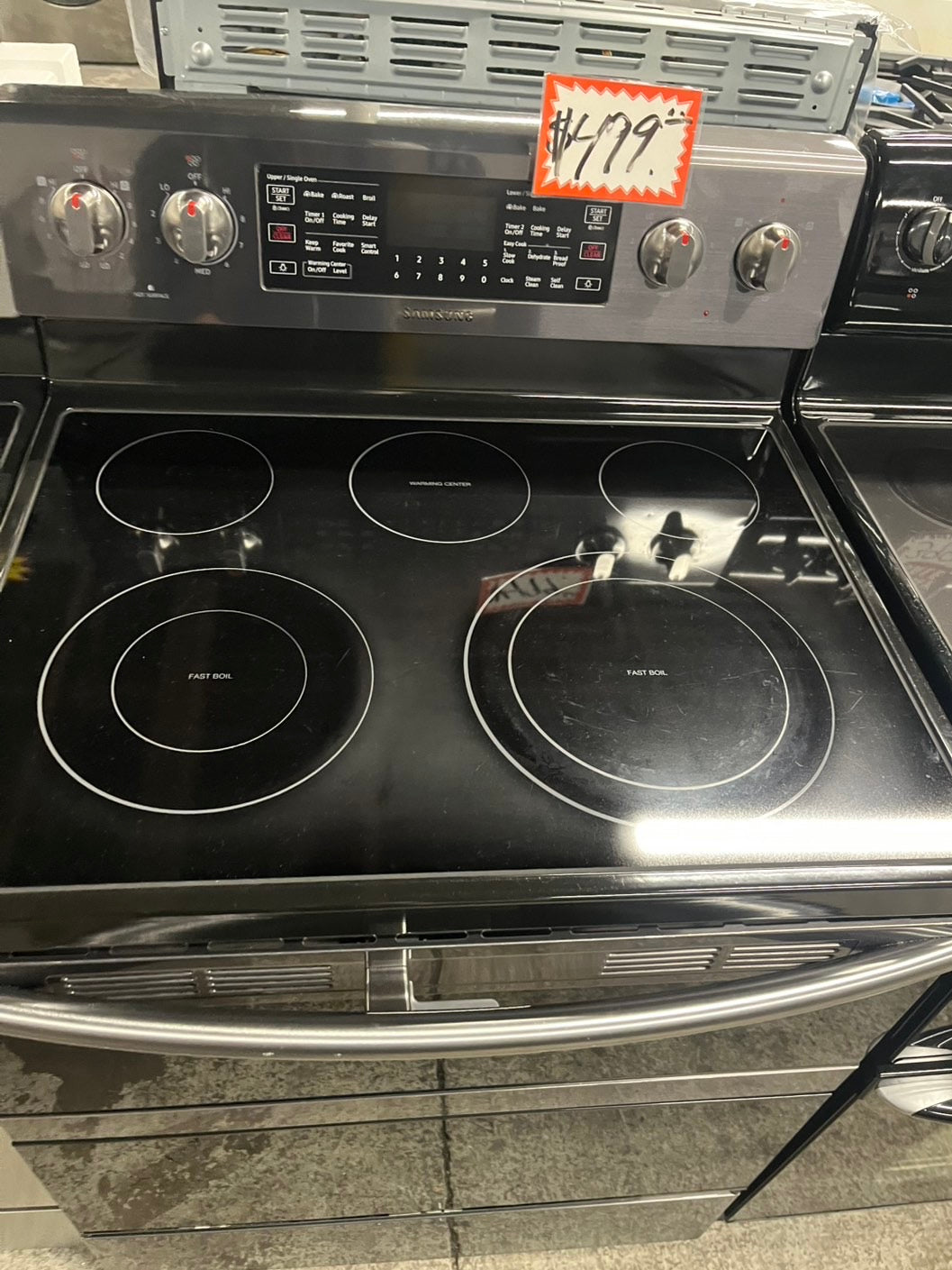 Samsung 5.9 cu. ft. Flex Duo black Stainless Steel Electric Range 30” #ERSM230B