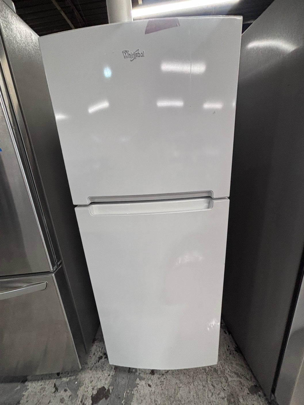 >*whirlpool   top freezer refrigerator stainless steel 24" refurbished #RF755BB