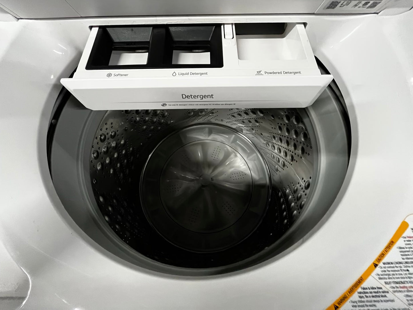 Open Box 📦 scratch & dent - LG High Efficiency 4.8 cu. ft. Mega Capacity Smart Top Load Washer with 4-Way® Agitator, EasyUnload™ & AI Sensing Stock number #WM339AB