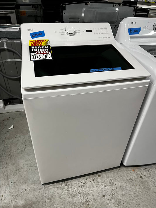 Open Box 📦 scratch & dent - LG High Efficiency 4.8 cu. ft. Mega Capacity Smart Top Load Washer with 4-Way® Agitator, EasyUnload™ & AI Sensing Stock number #WM339AB