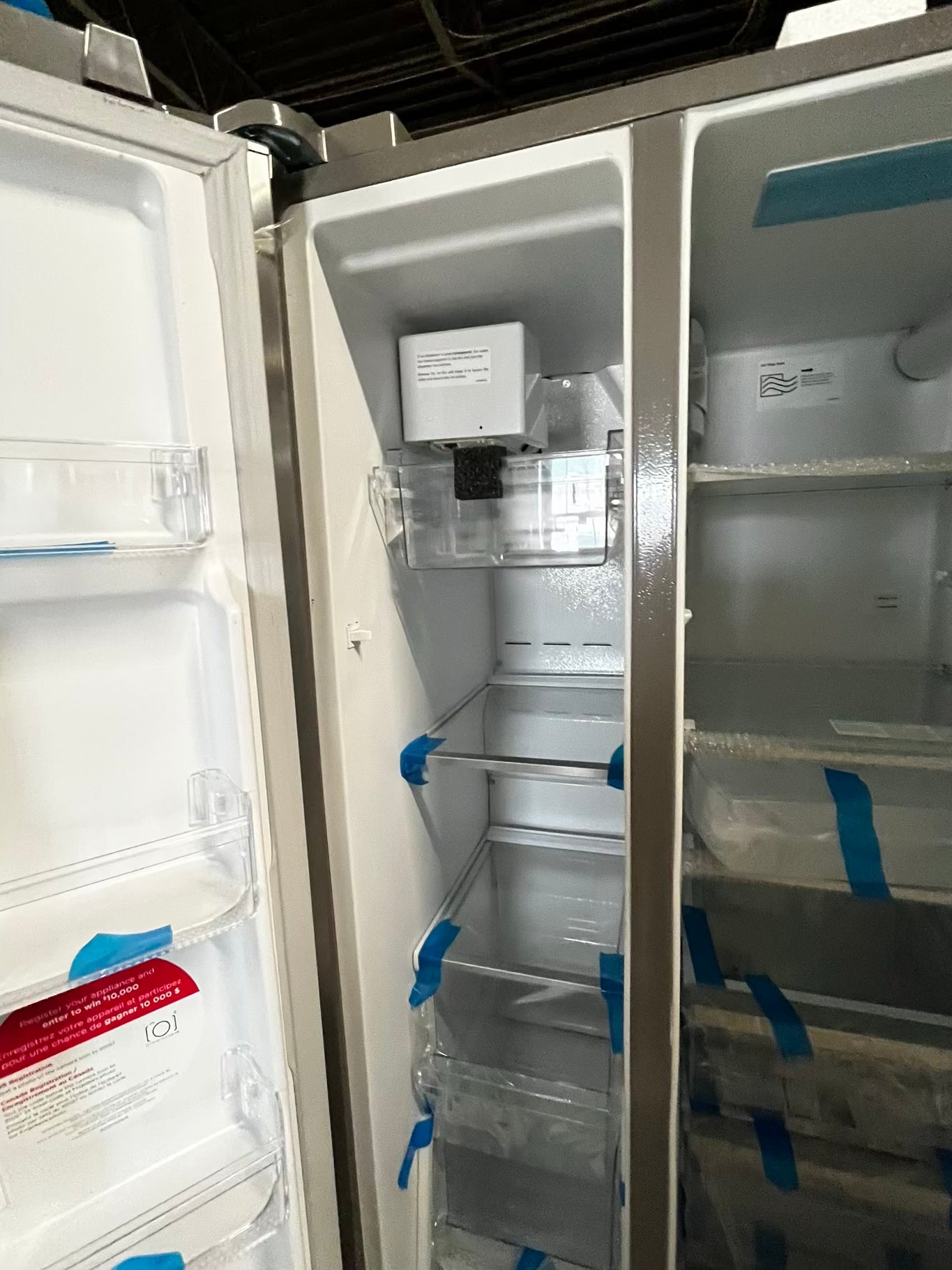 • Open Box 📦 | scratch & dent Frigidaire side x side  refrigerator w/ice water dispenser inside stainless steel 36" #RF3962kB