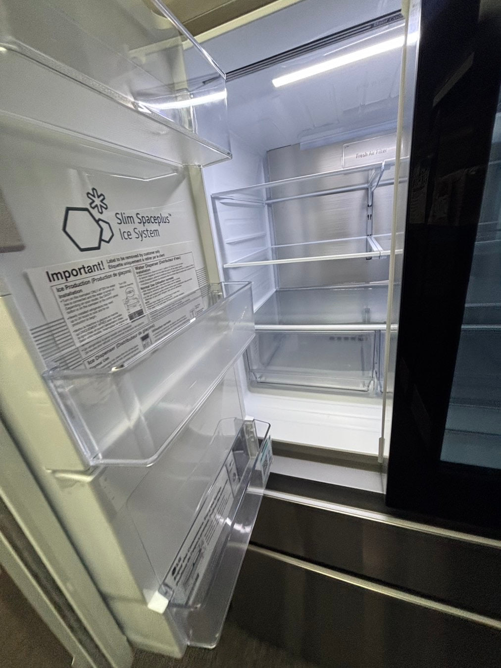 >special🎈LG New open box 📦 Refrigerator instaview with ice maker & water dispenser - Stainless Steel  #RZ33USL