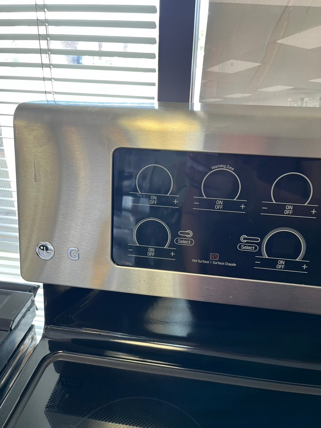 🔥Flash sale⚡️Lg electric range stainless 220v 5 burner warm zone convection bake roast broil steam clean Refurbished 30" #ELR09LL