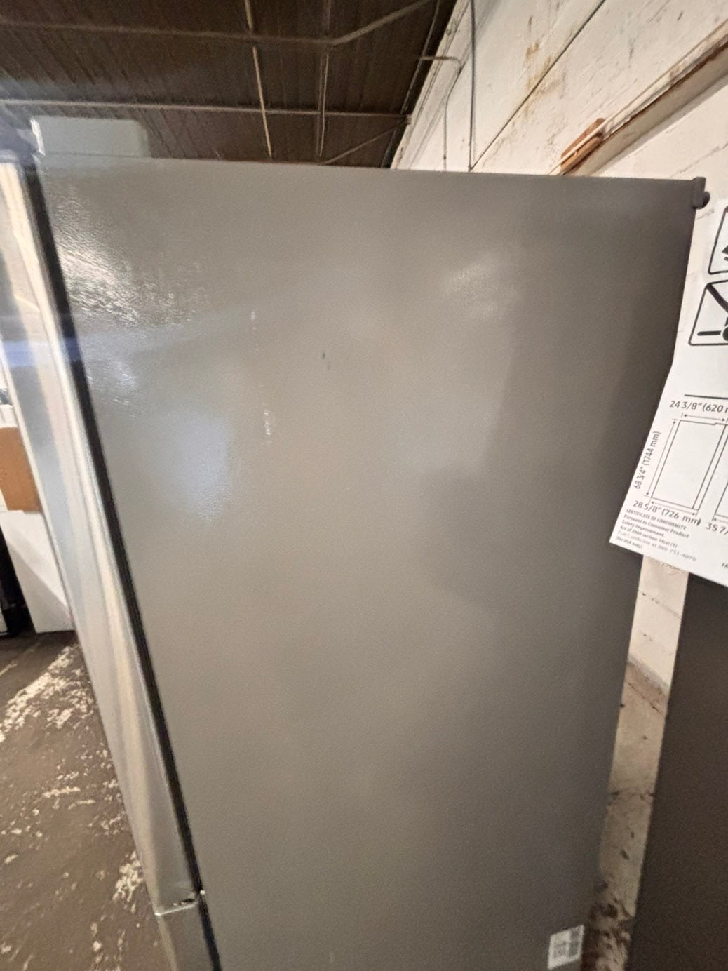 >LG  French door Refrigerator full size  stainless steel w/ ice water dispenser great condition 36" used-refurbished #KVT33ZB